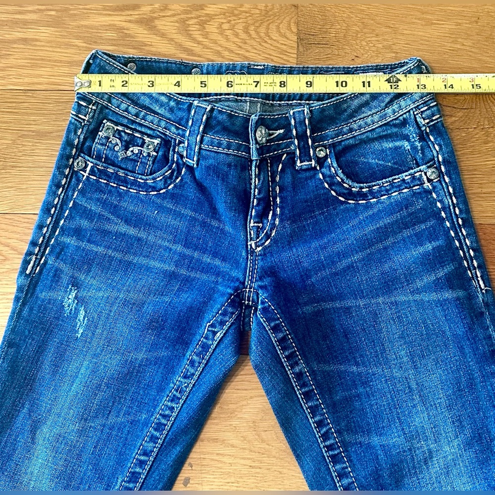 Miss Me Denim 5 Pocket Low Rise Capri Jeans size 25 JWS161B2R - Picture 3 of 11